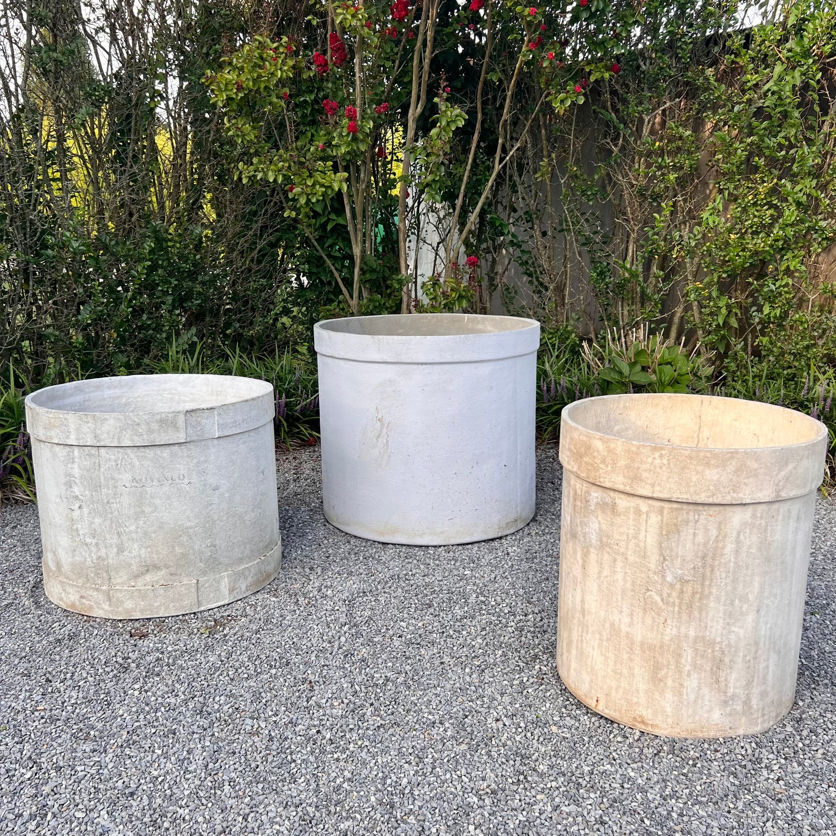 Monumental Cylindrical Concrete Tree Planter, 1960s Switzerland