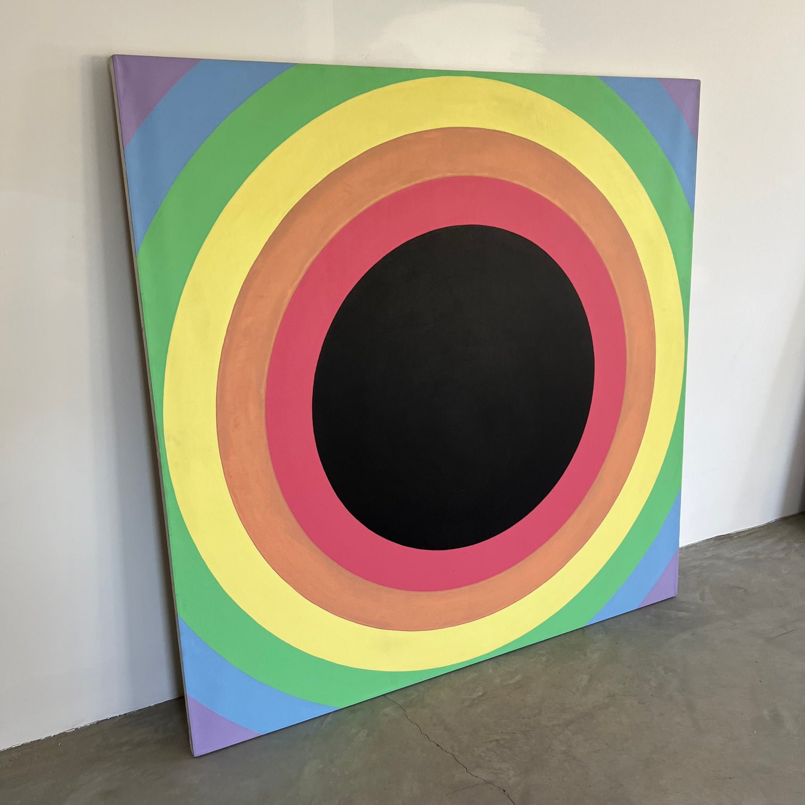 Domenick Capobianco Original Painting 'Circles', United States 1960s