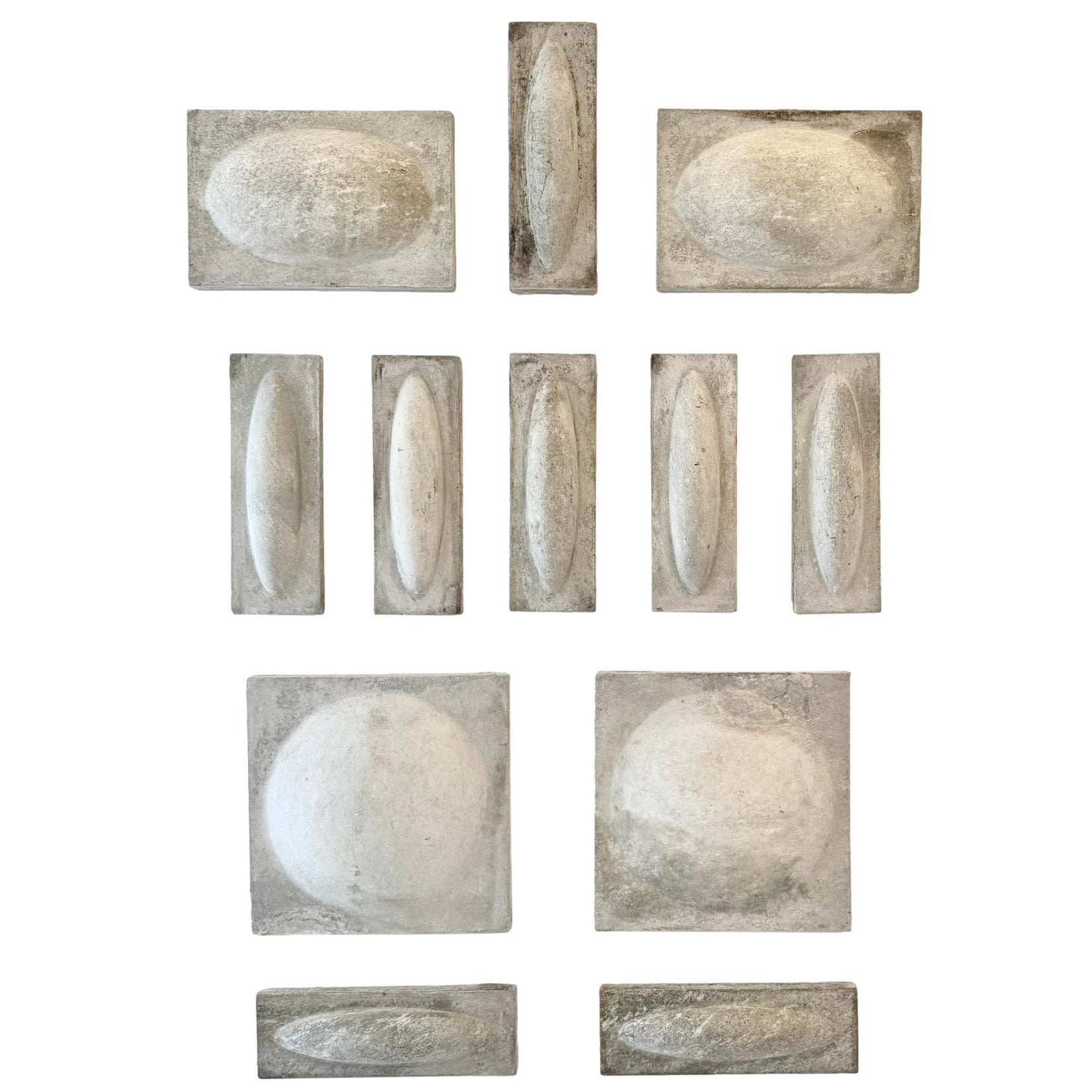 12-Piece Fiber Cement Wall Sculpture