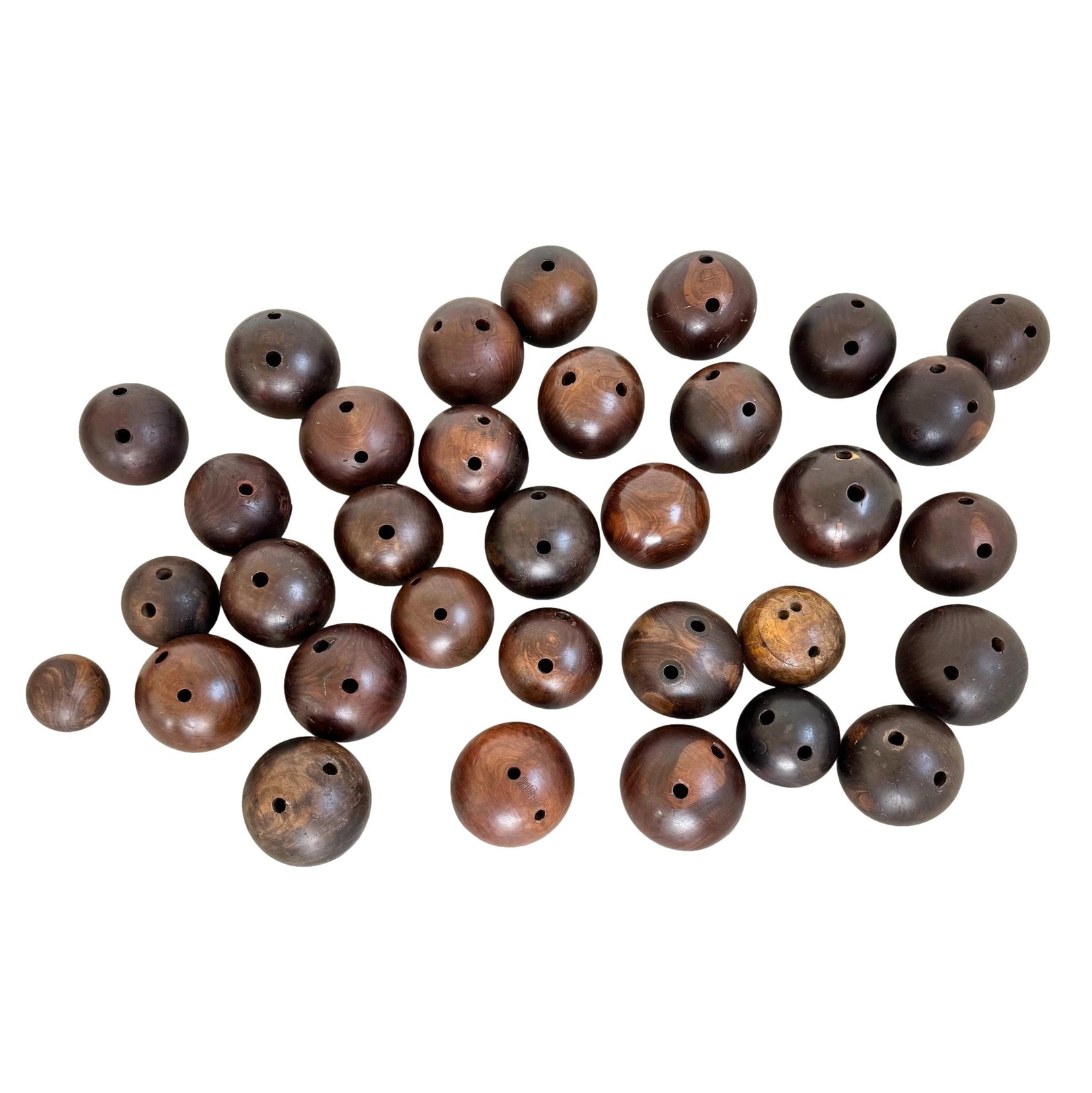 Antique Wood Bowling Balls