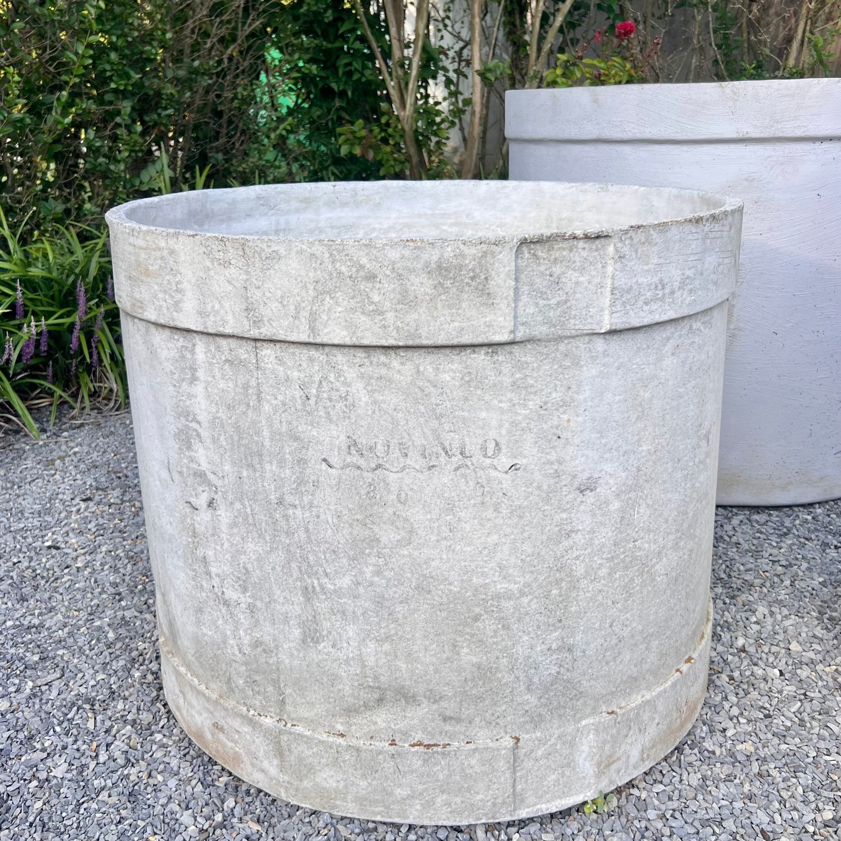 Giant Cylindrical Concrete Tree Planter, 1960s Switzerland