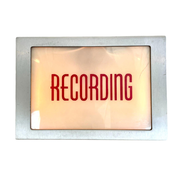 Vintage 'Recording' Studio Light
