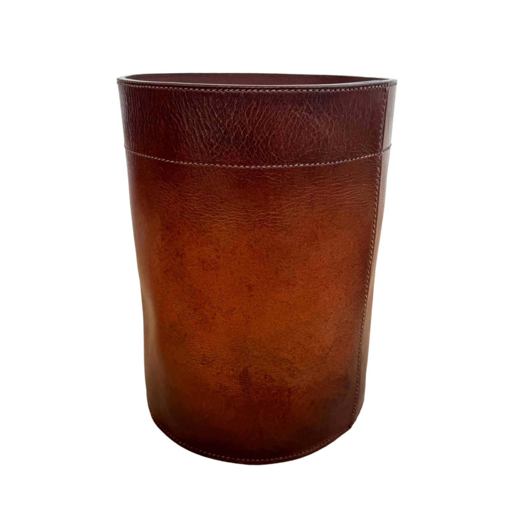 Leather Waste Basket