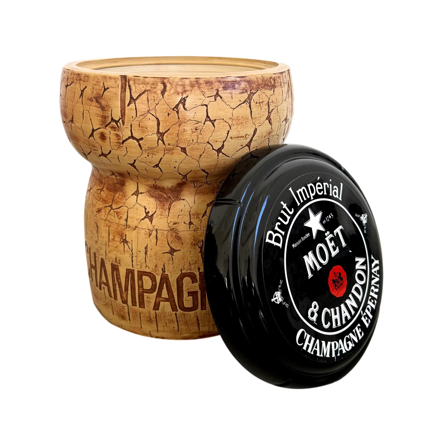 Giant Champagne Cooler and Stool