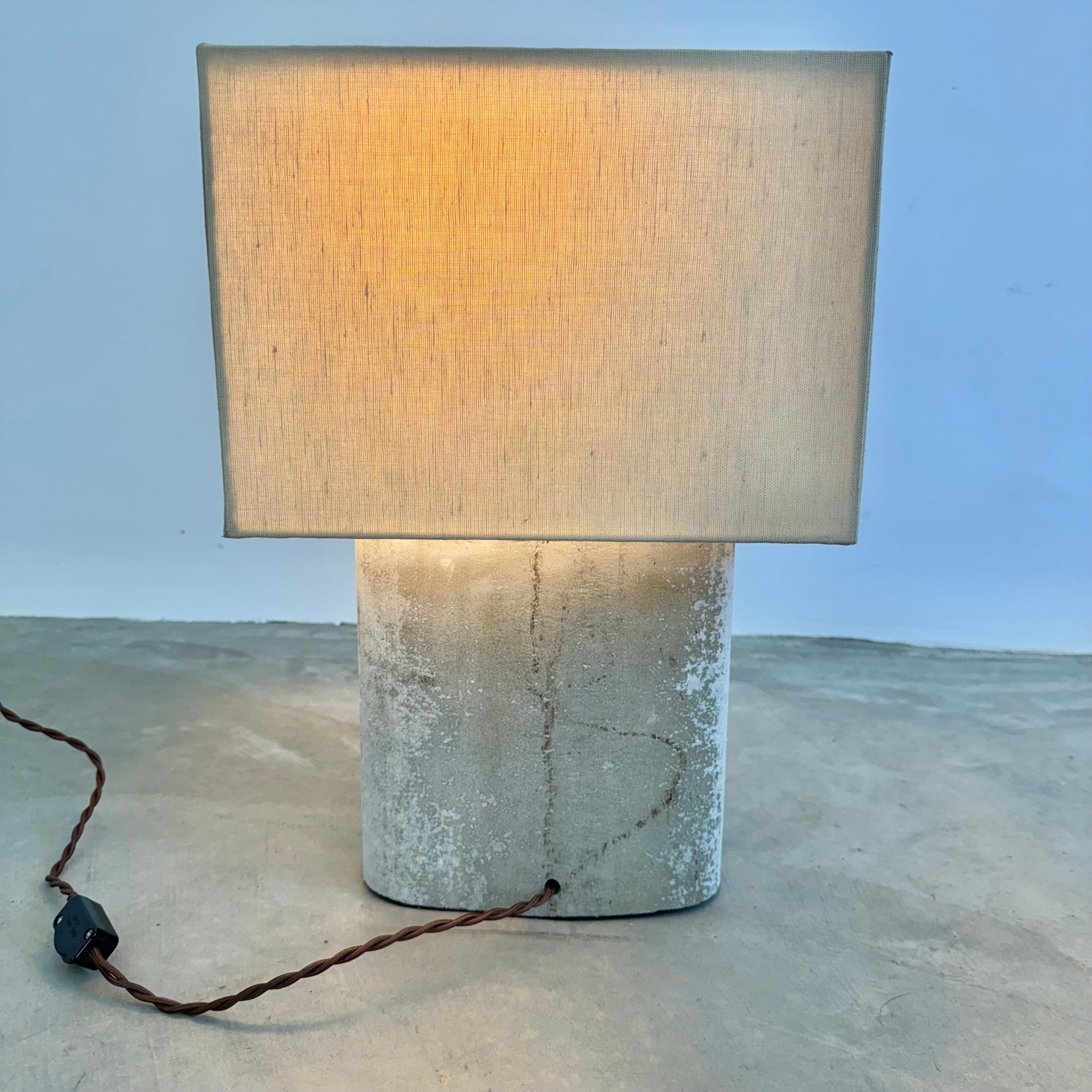 Willy Guhl Concrete Table Lamp, 1960s Switzerland
