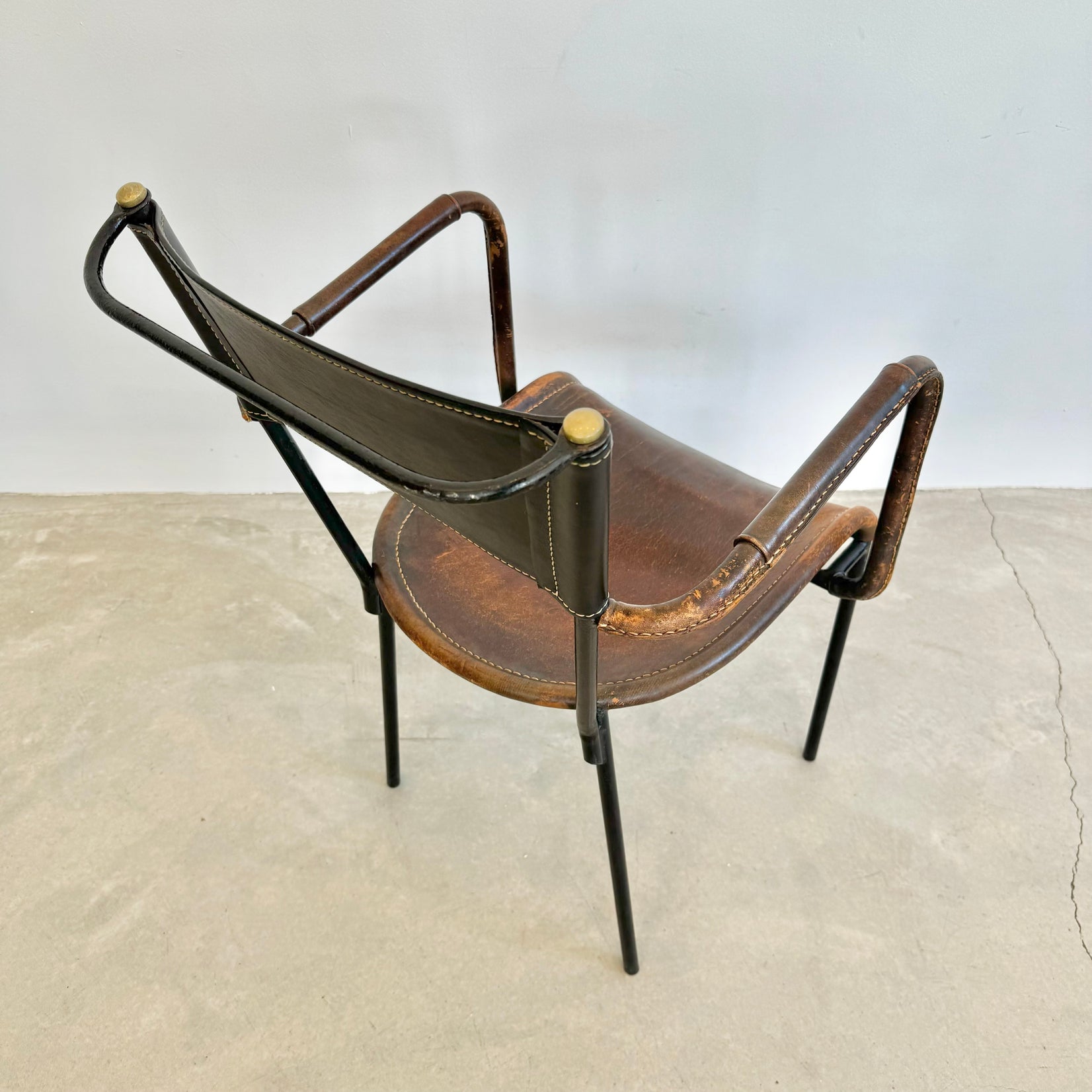 Jacques Adnet Sculptural Armchair, 1950s France