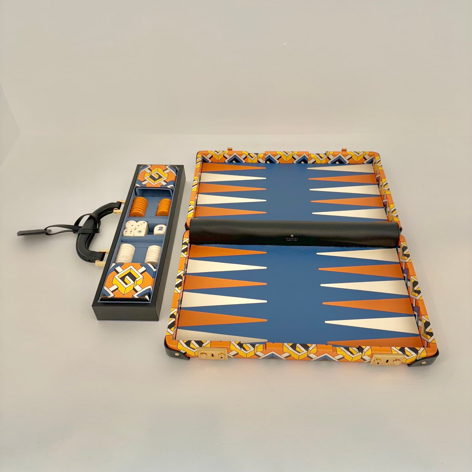 Isometric Gucci Backgammon Travel Game