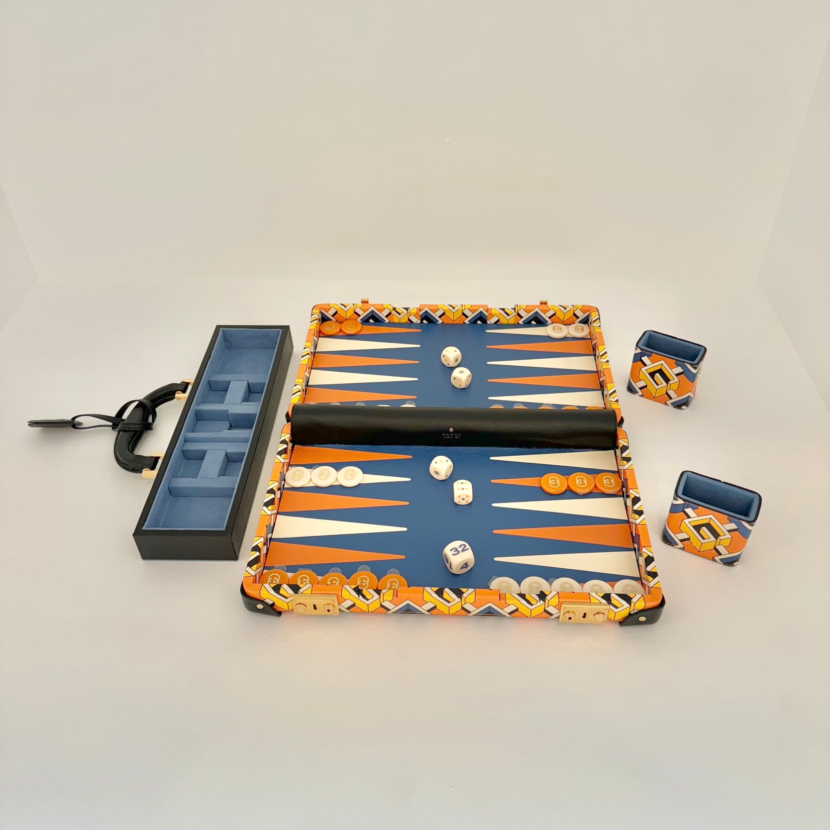 Isometric Gucci Backgammon Travel Game