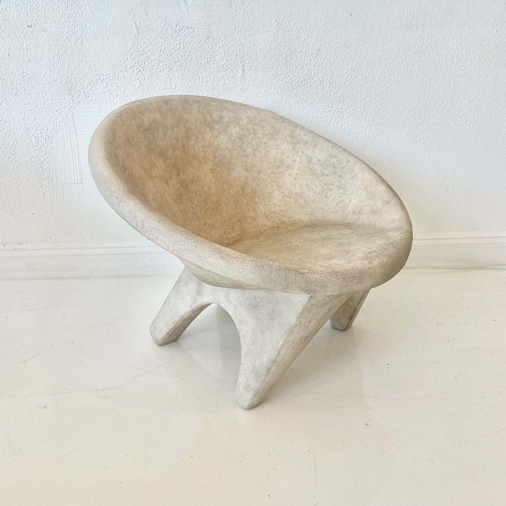 Sculptural Concrete Chair