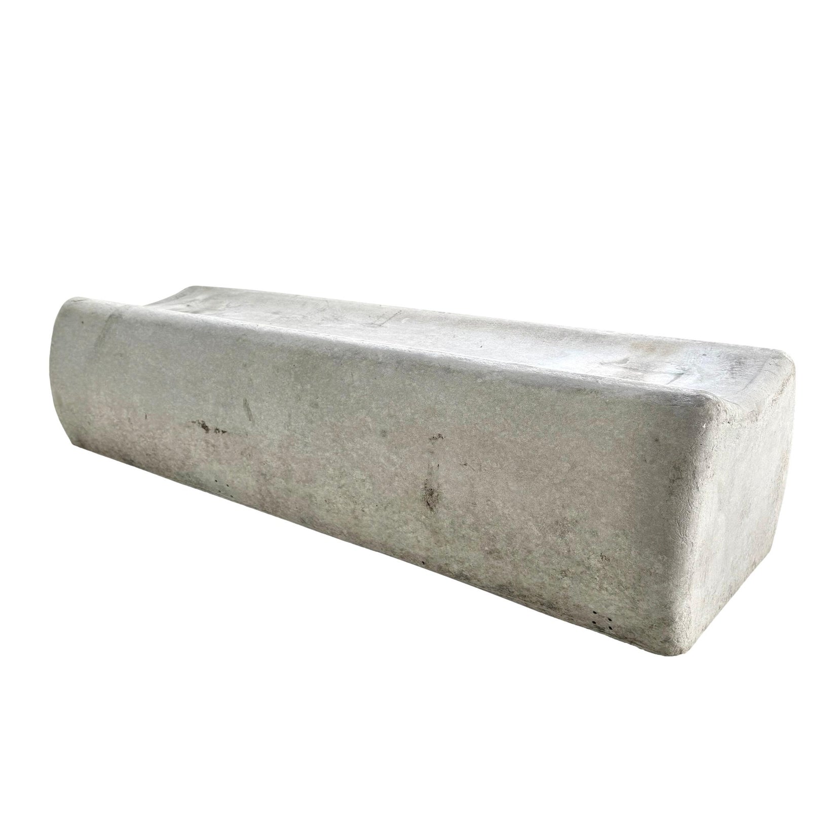 Long Concrete Bench