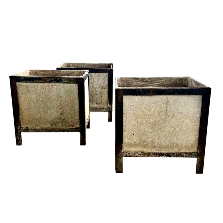 Iron Framed Box Planters