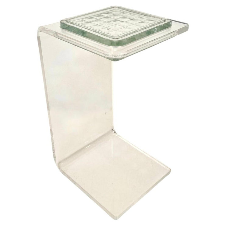Lucite Side Table/Catchall, 1980s Germany