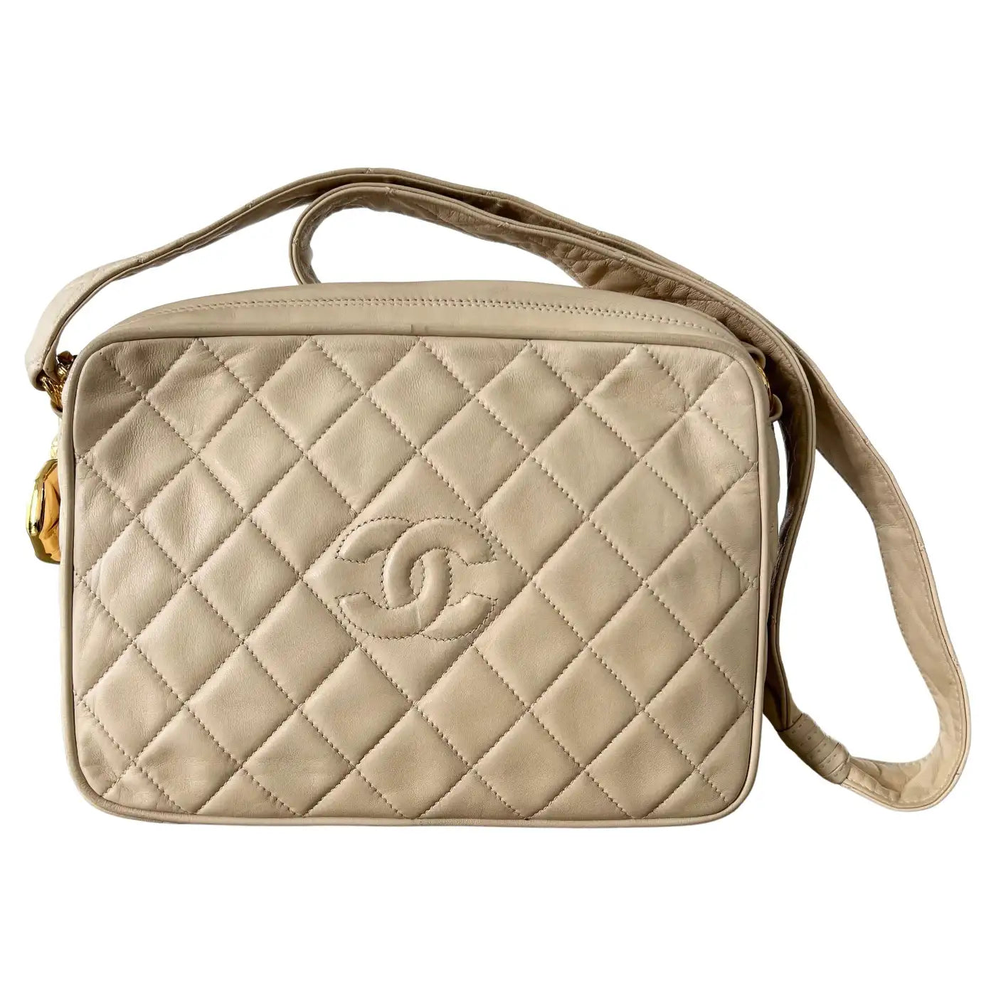 Chanel Quilted Diamond Camera Bag, 1990s France
