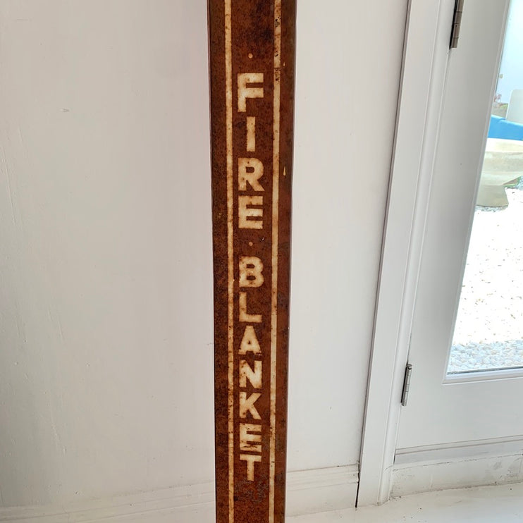 Original Fire Blanket and Sign