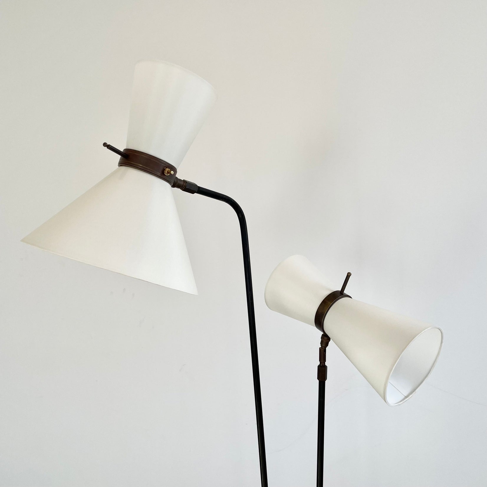 Double Headed Articulating Floor Lamp, 1950s France