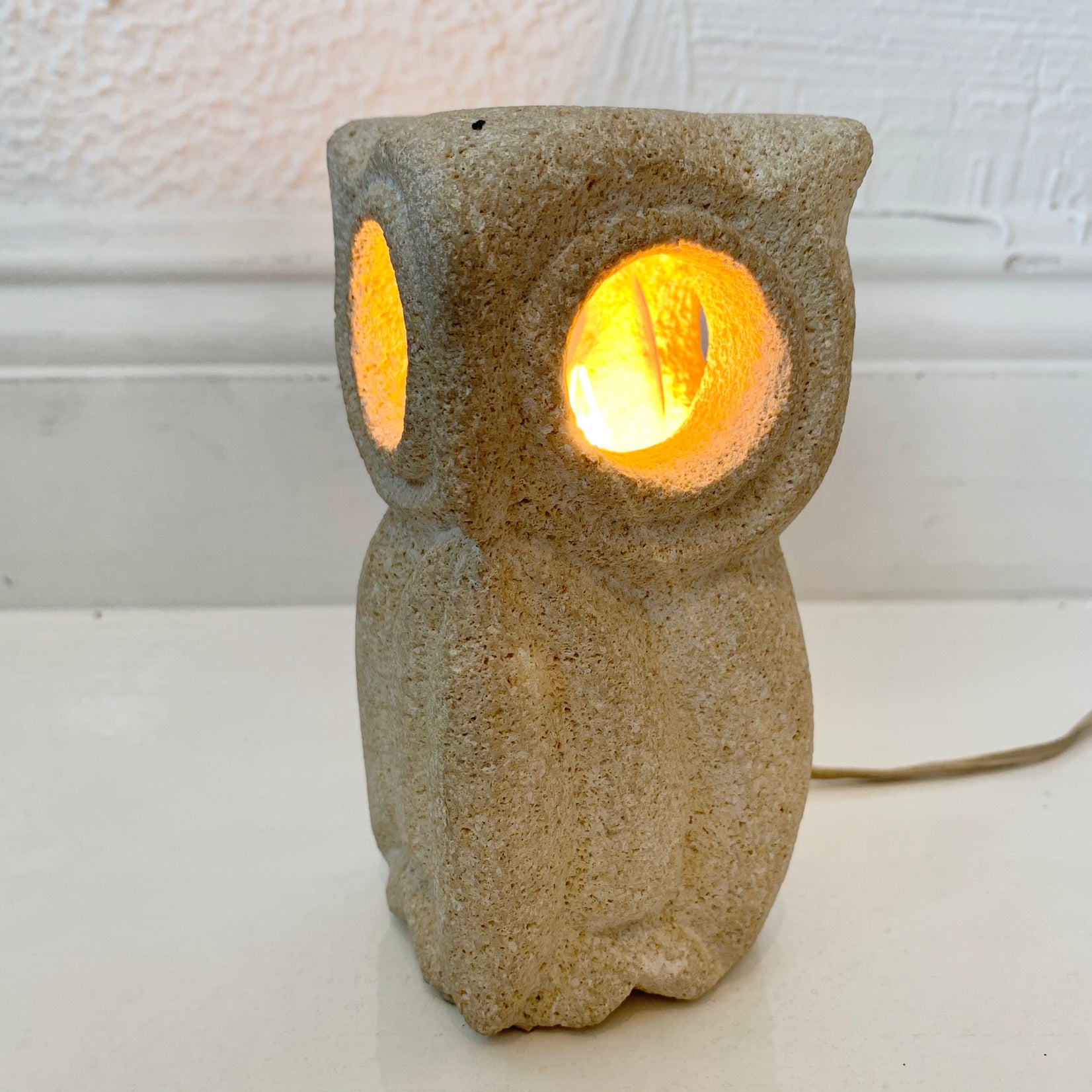 Albert Tormos Stone Owl Lamp