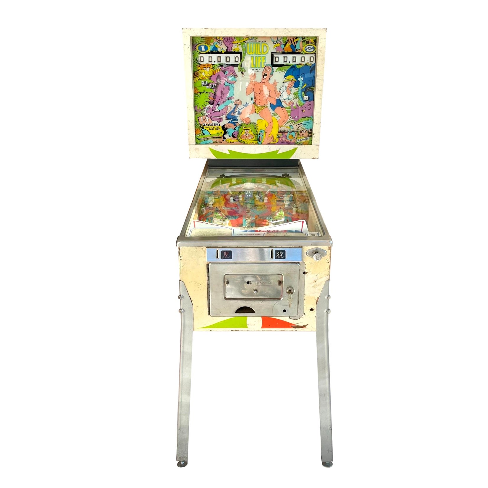 Wild Life Pinball Arcade Game, 1972 USA