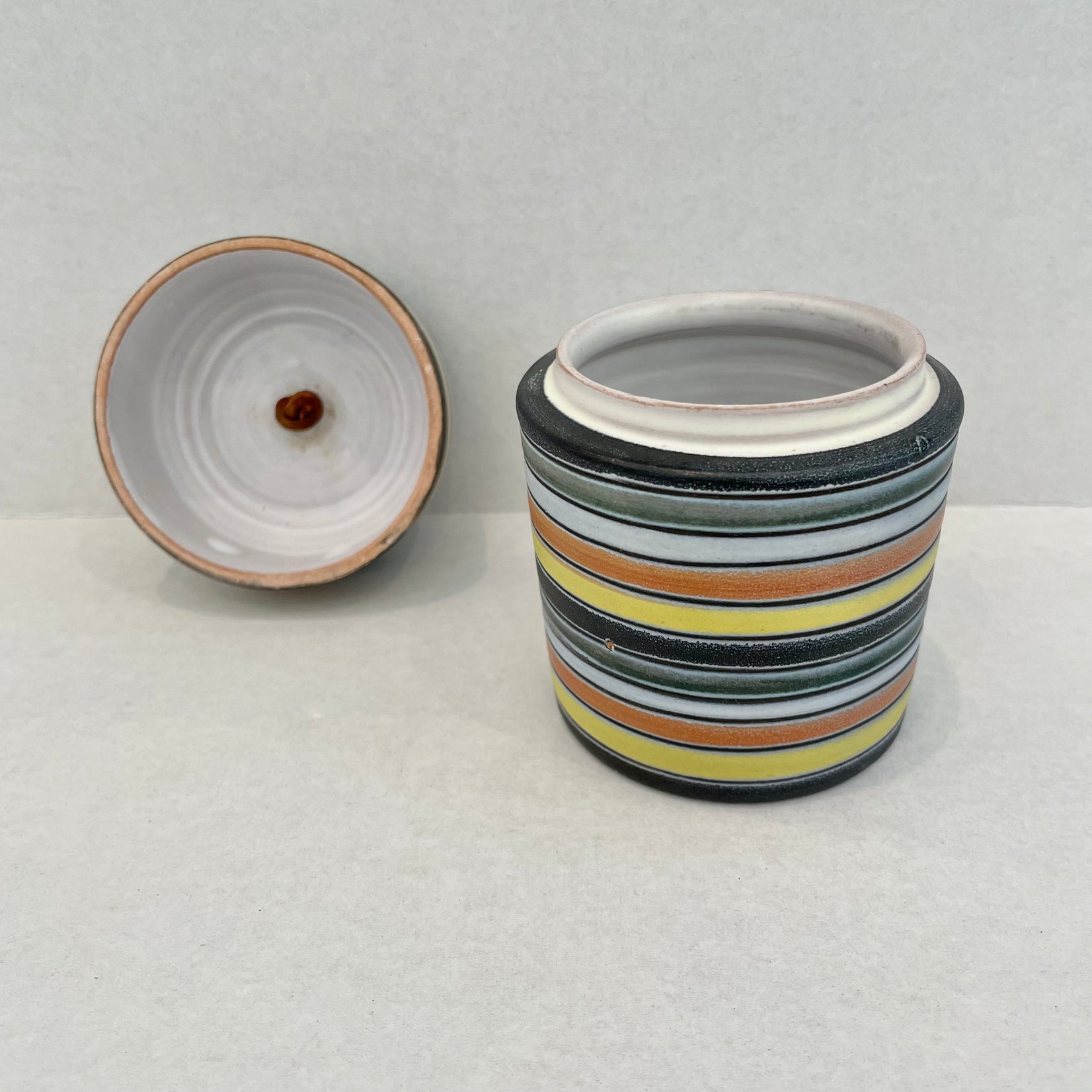 Raymor Ceramic Stash Jar, 1970s Italy
