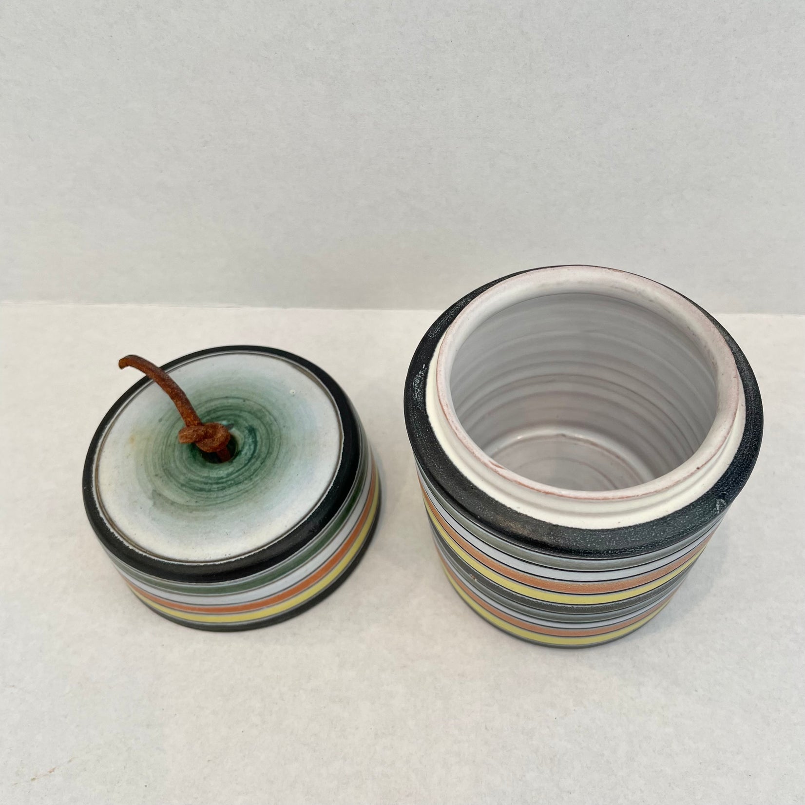 Raymor Ceramic Stash Jar, 1970s Italy