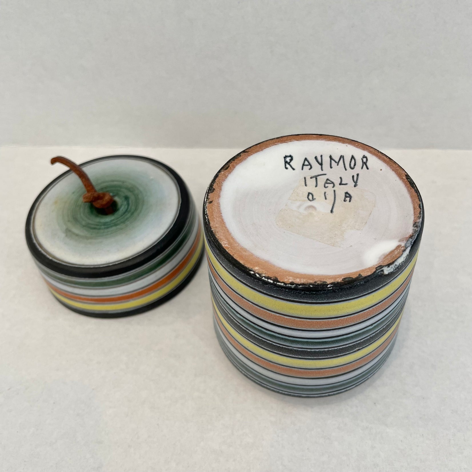 Raymor Ceramic Stash Jar, 1970s Italy