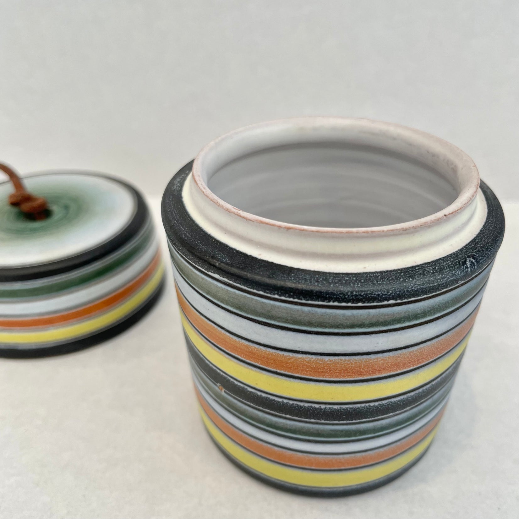 Raymor Ceramic Stash Jar, 1970s Italy