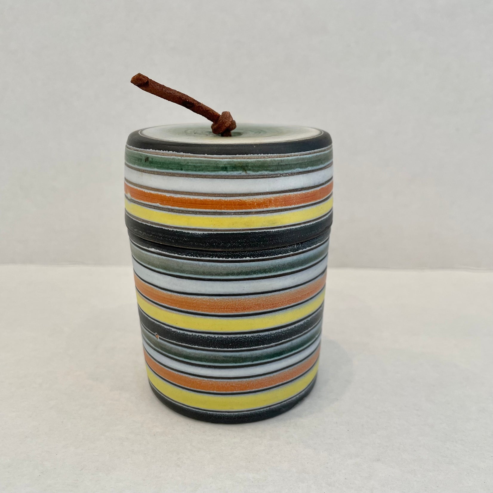 Raymor Ceramic Stash Jar, 1970s Italy