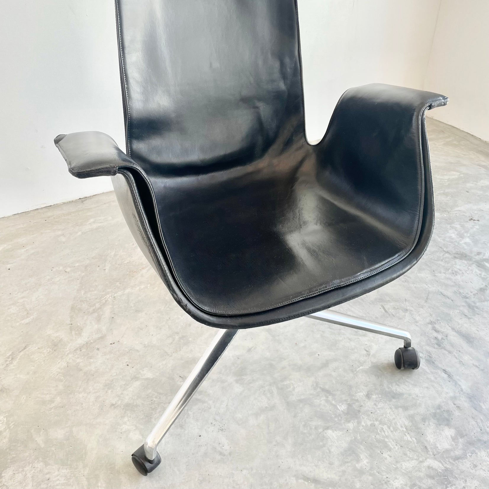 Fabricius Kastholm Leather 'Bird' Chairs