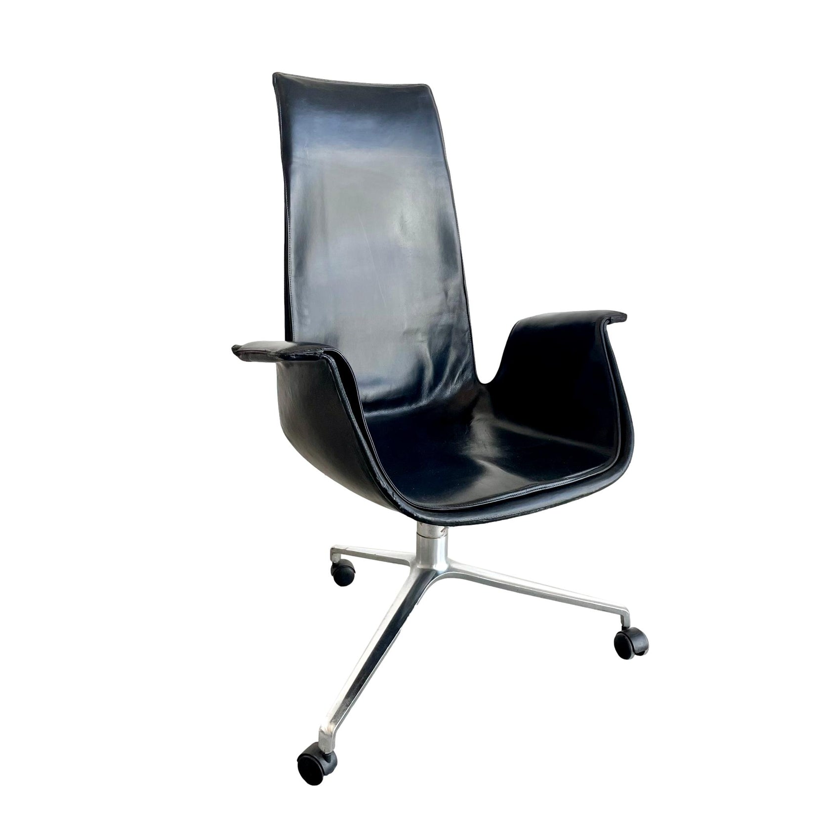Fabricius Kastholm Leather 'Bird' Chairs