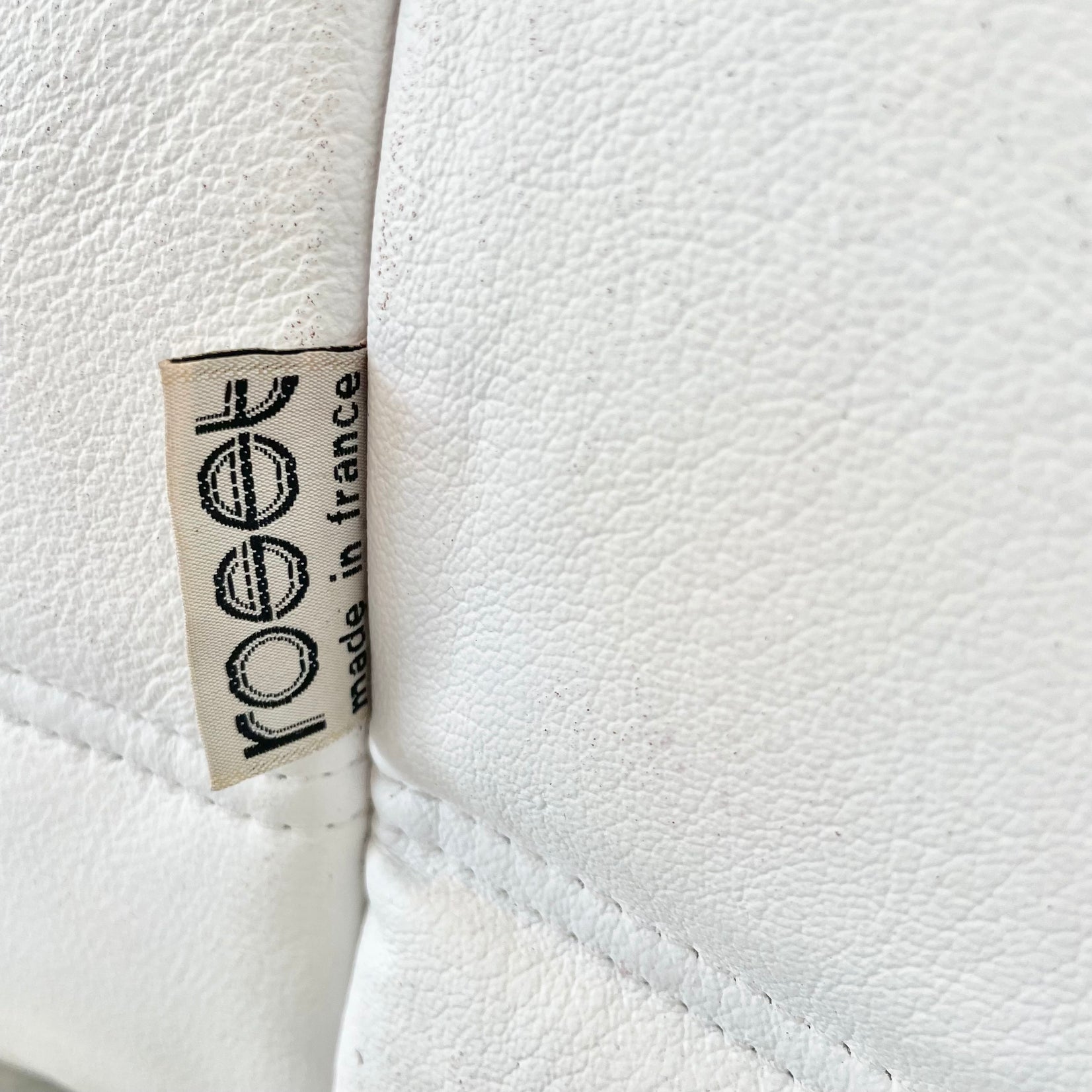White Leather Togo Set by Ligne Roset, 1990s France