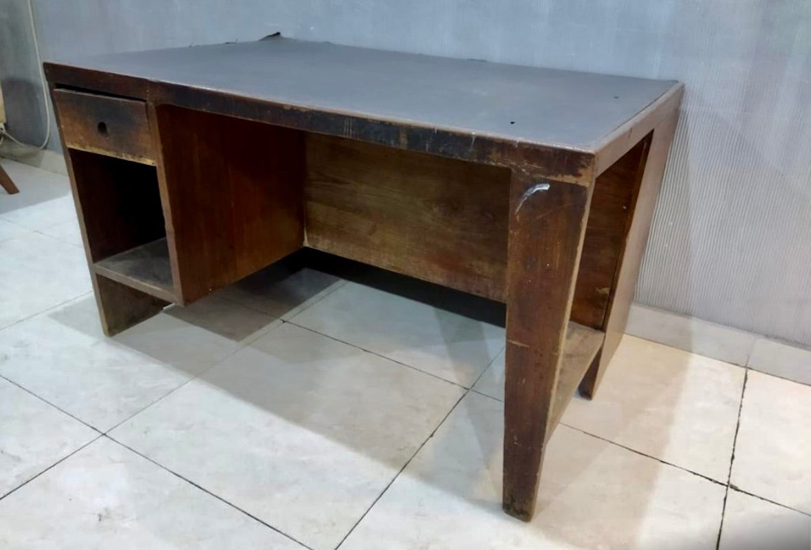Pierre Jeanneret Desk, 1950s Chandigargh