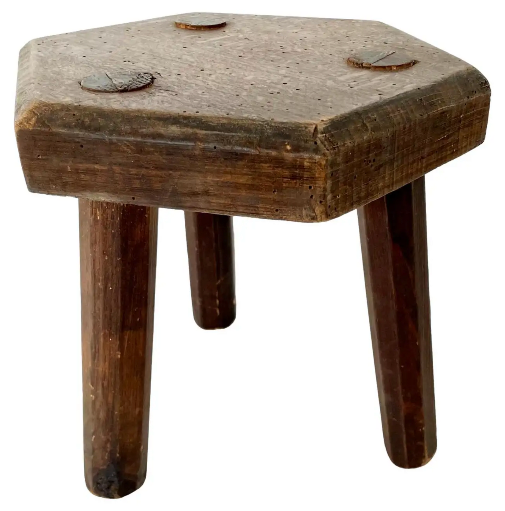 Hexagonal Tripod Stool