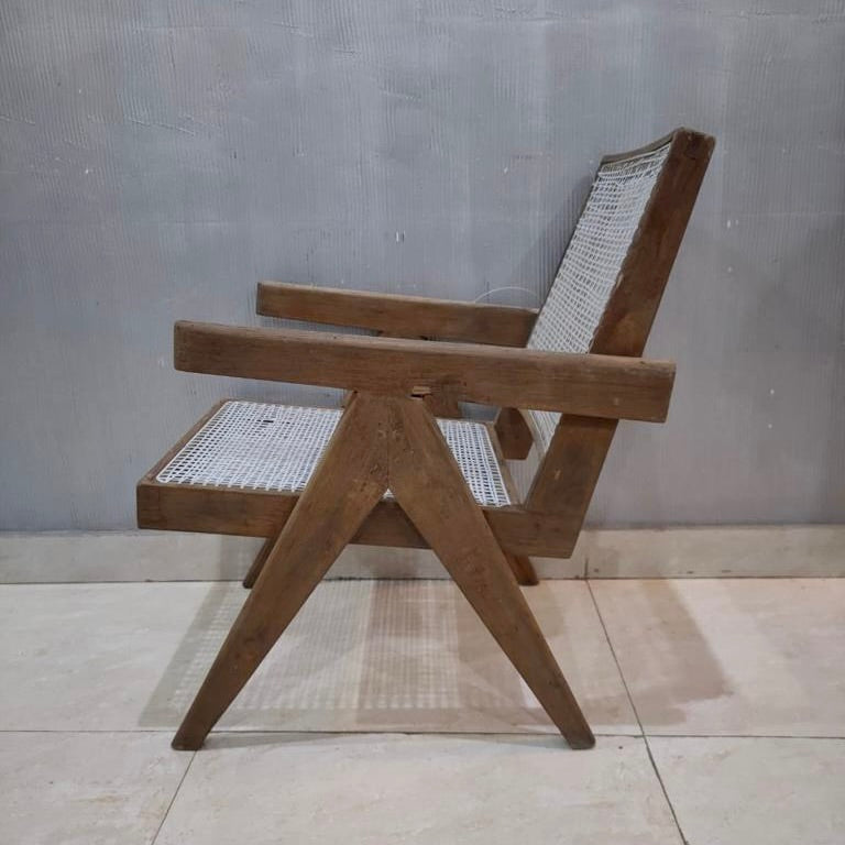 Pierre Jeanneret Easy Chairs, 1950s Chandigargh