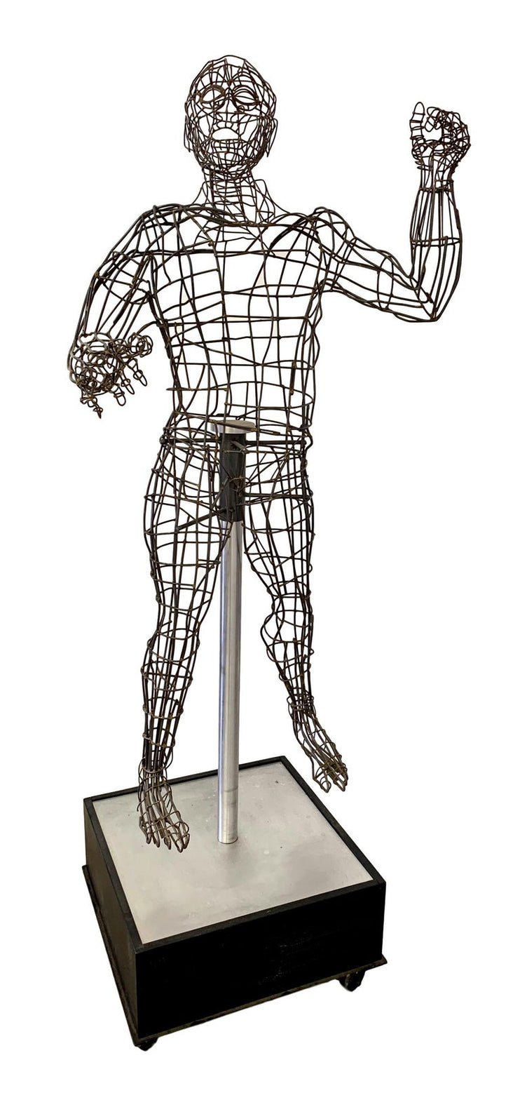 Life-Sized Figural Wire Sculpture