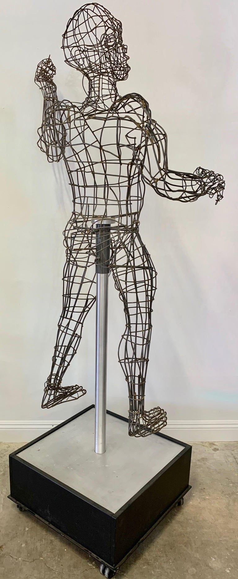 Life-Sized Figural Wire Sculpture