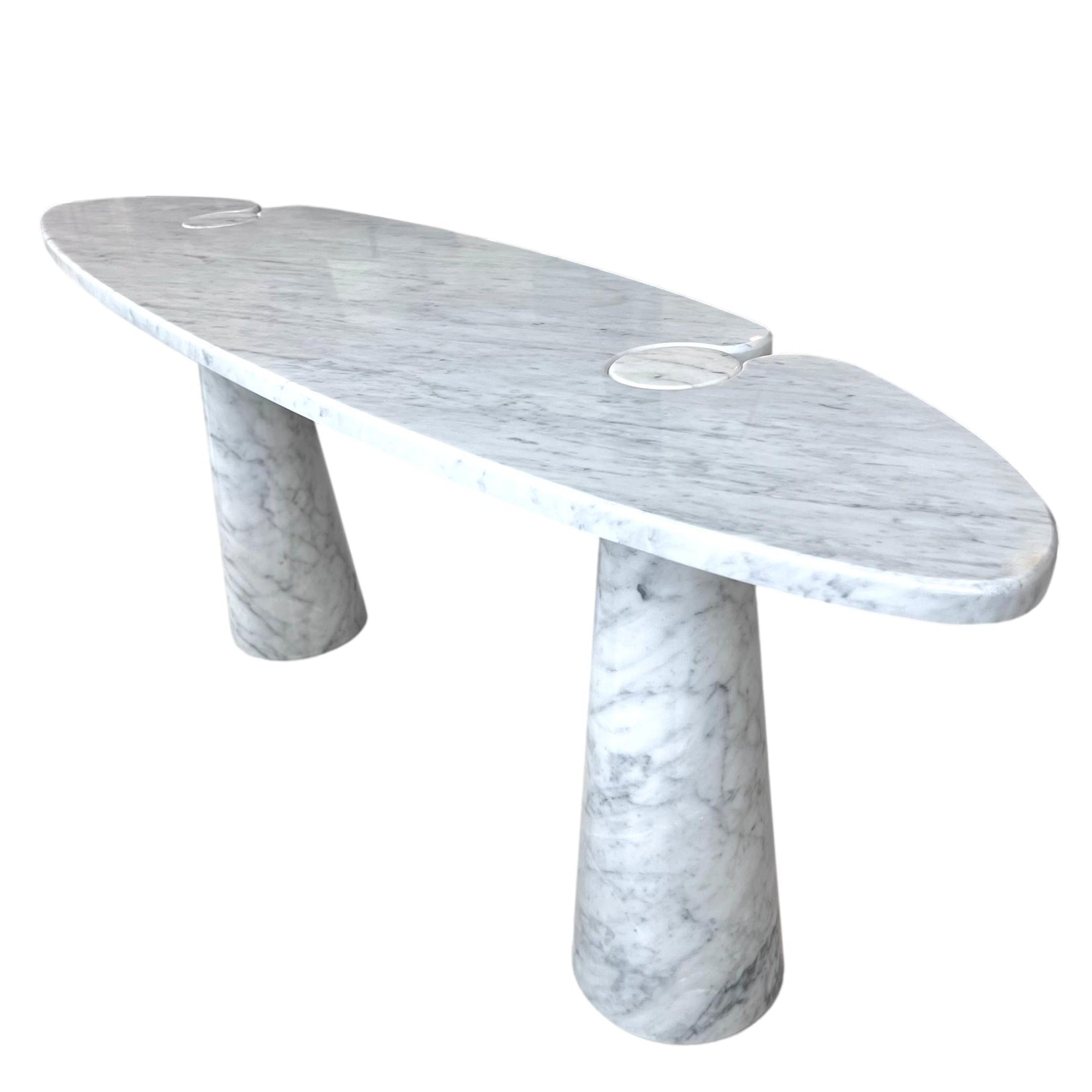 Angelo Mangiarotti Carrara Marble Eros Console for Skipper