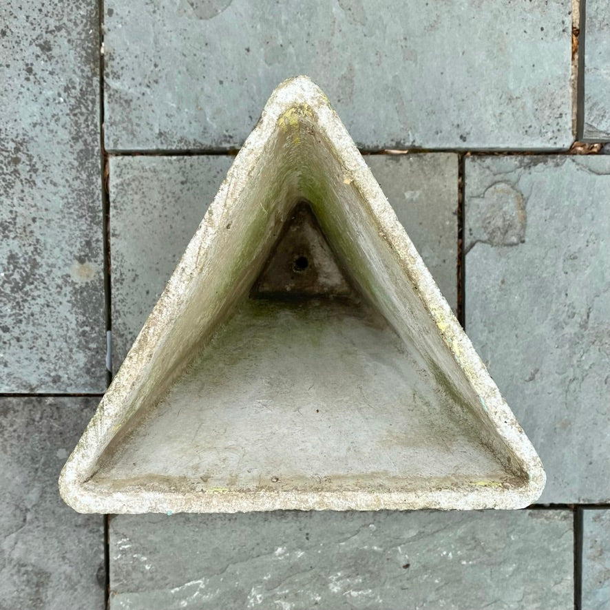 Set of 2 Sculptural Triangular Planters