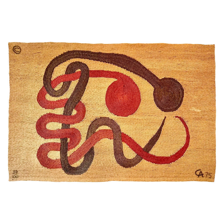 Jute 'Serpents' Tapestry