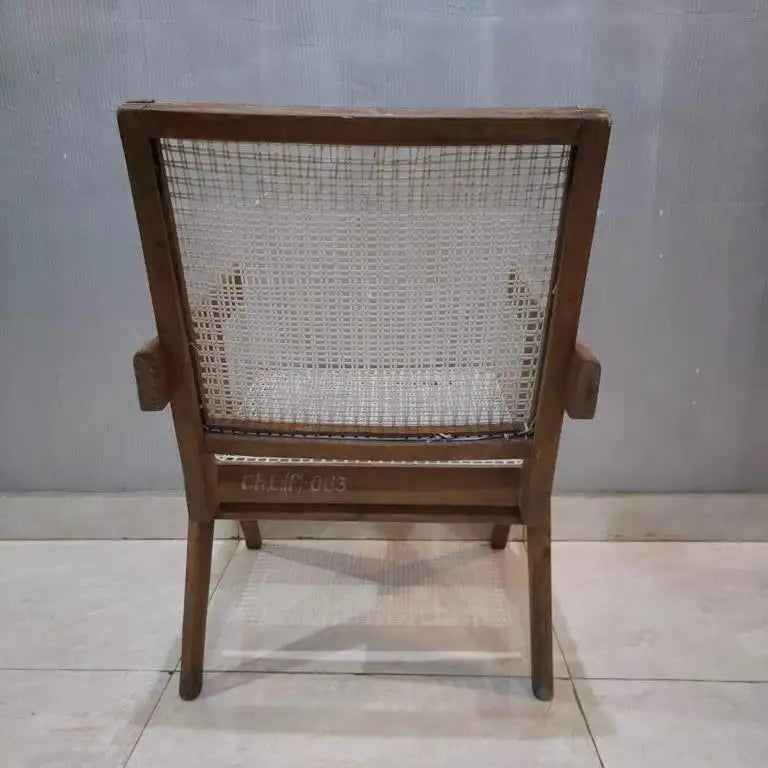 Teak and Cane Easy Chair