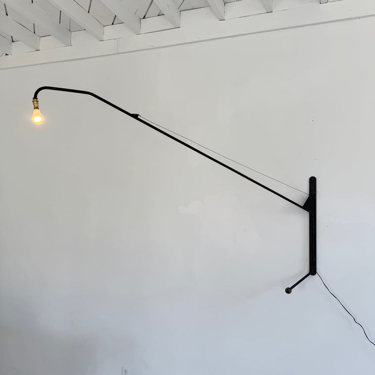 Massive French Swing-Arm Wall Lamp