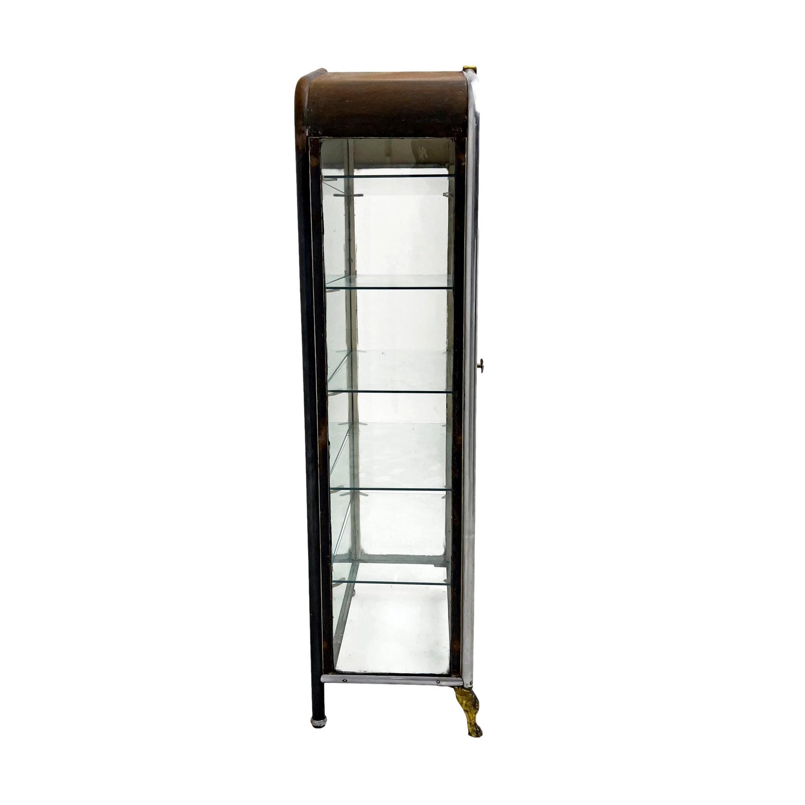 Double Door Iron and Glass Vitrine