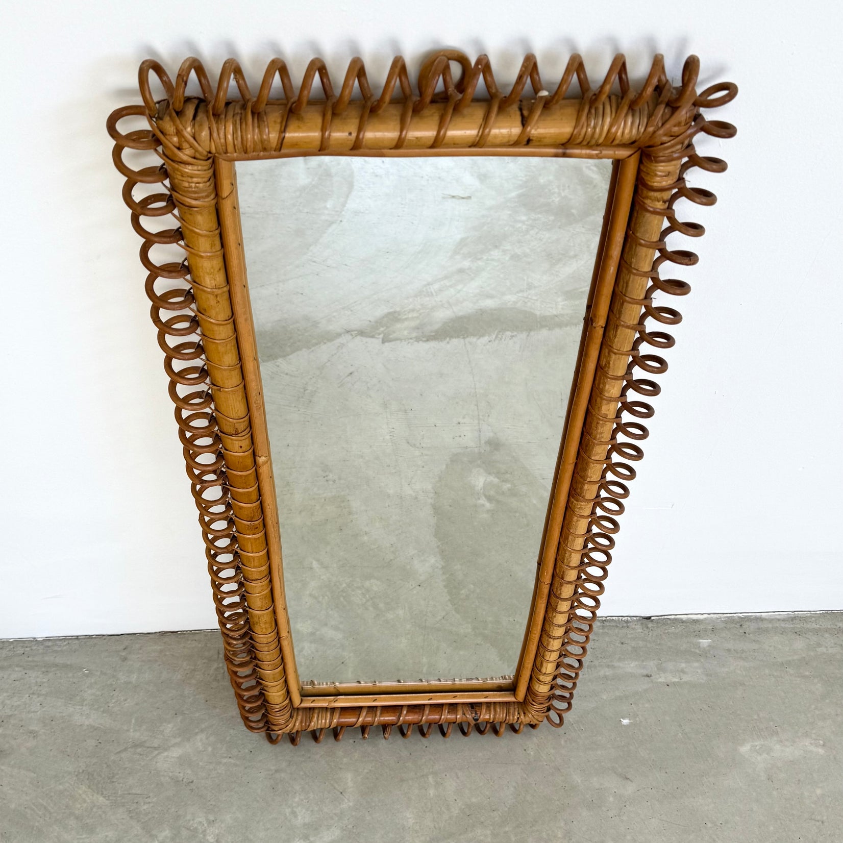 Rattan Mirror
