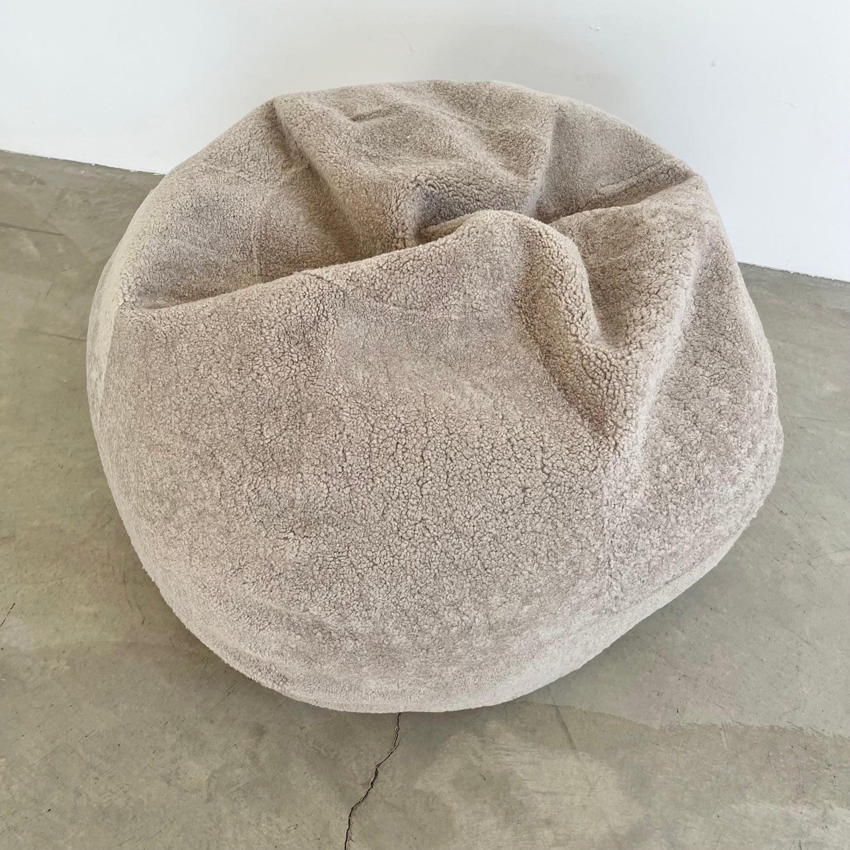 Tan Shearling Bean Bag by MERIT Los Angeles, 2026