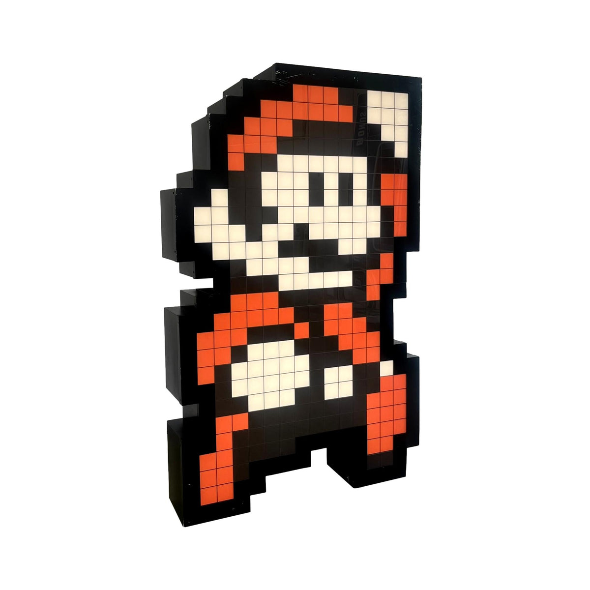 Monumental Illuminated Mario Sculpture