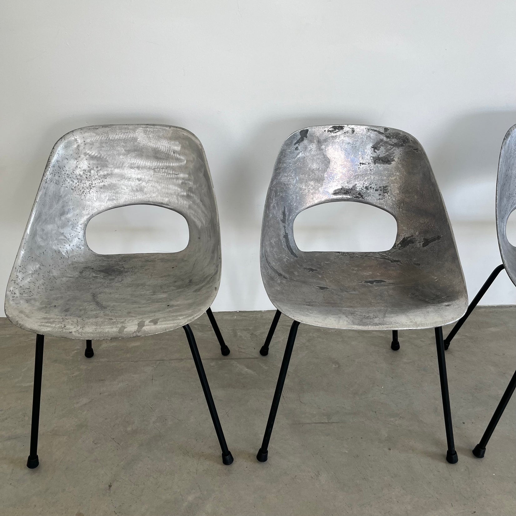 Set of 4 Cast Aluminum Chairs