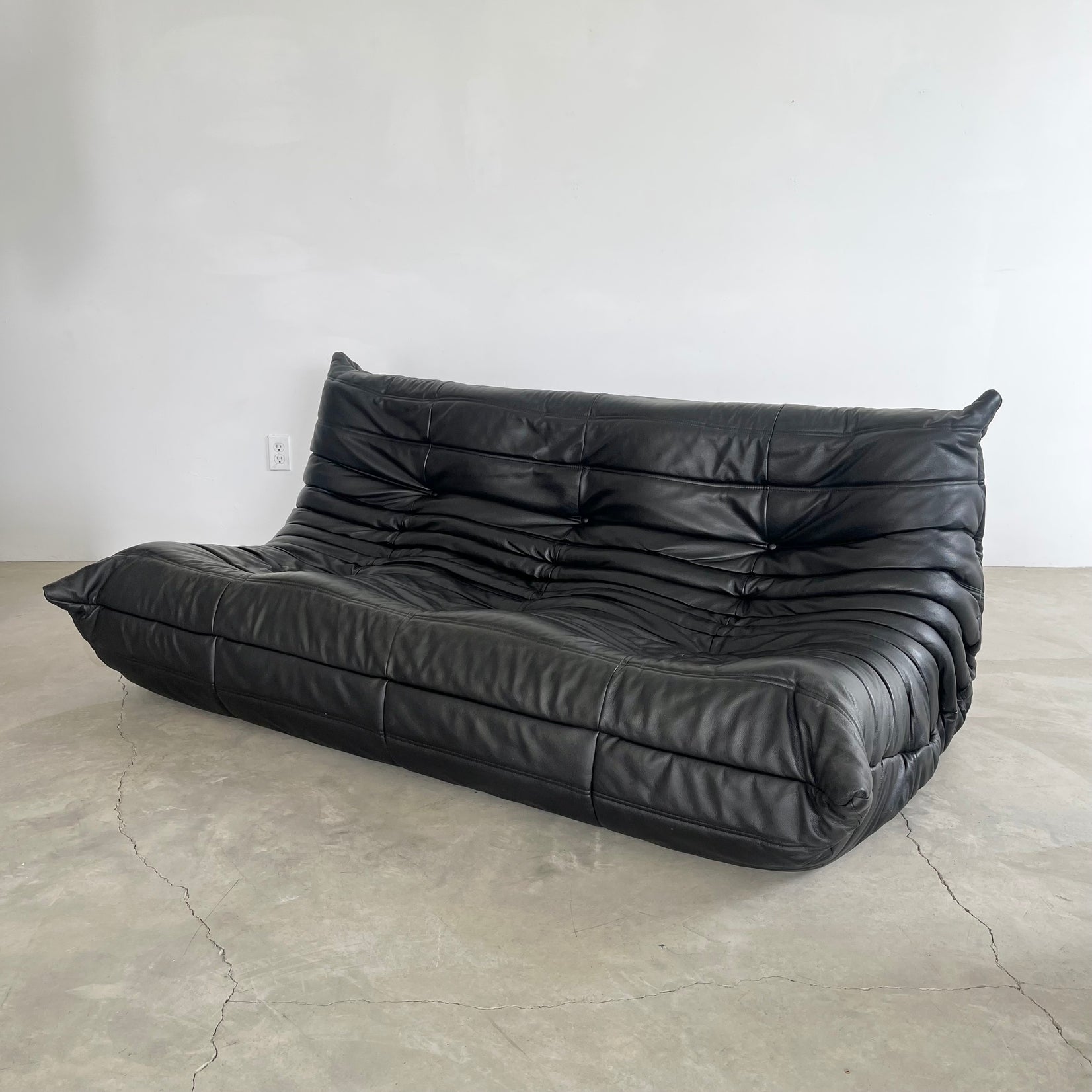 Black Leather Togo Set