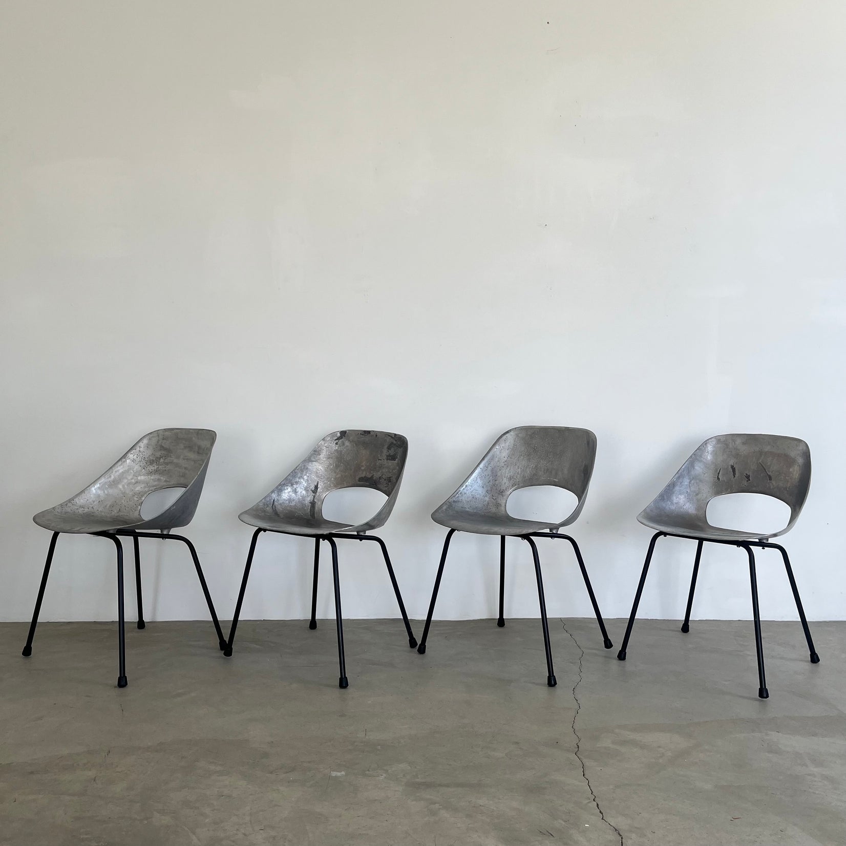 Set of 4 Cast Aluminum Chairs
