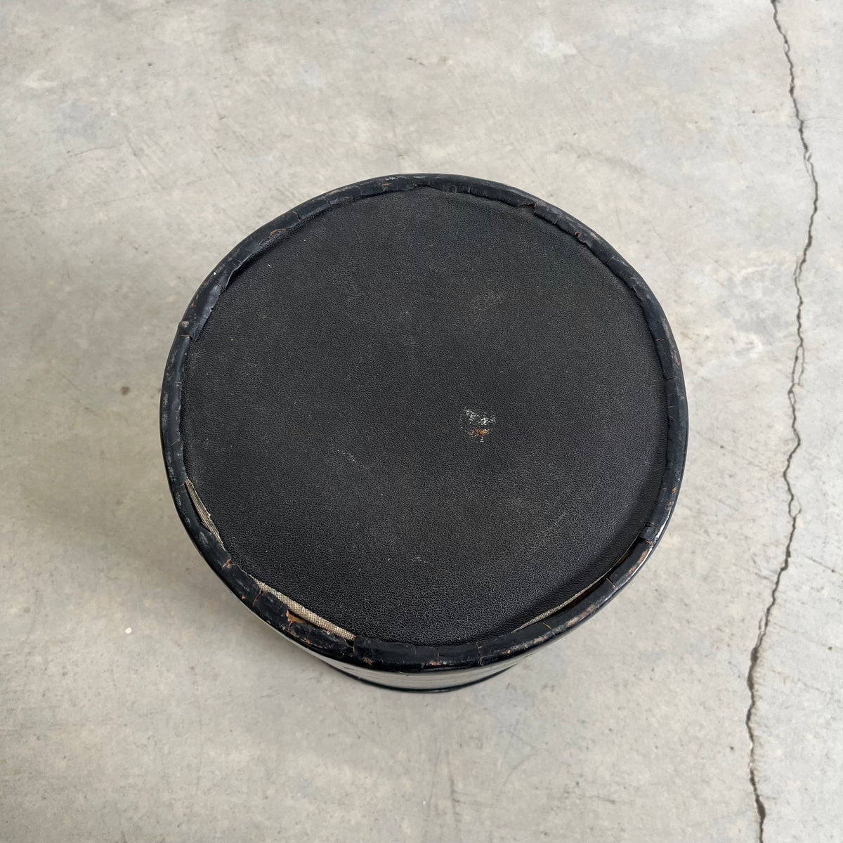 Saddle Leather Waste Basket