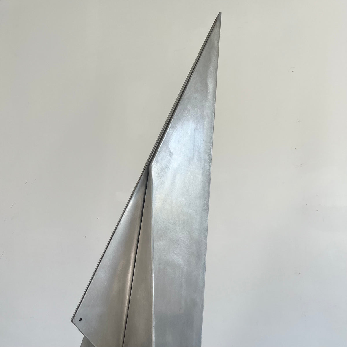 Monumental Sculptural Aluminum Paper Airplane