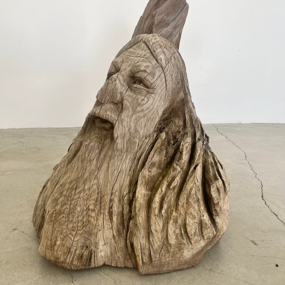 Hand Carved Wood Spirit Sculpture