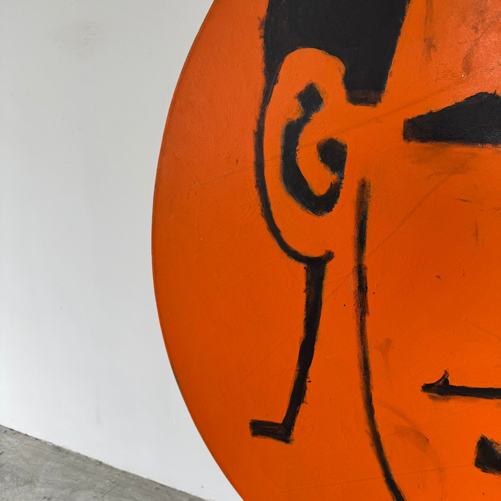 Monumental 'Brute' Painting on Canvas